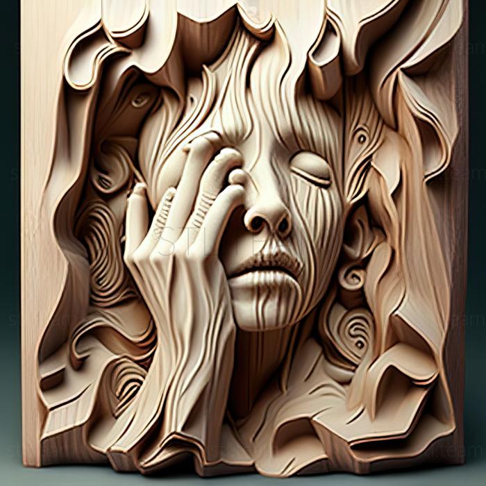 3D модель Маргарита Стубер Пірсон Американська художниця (STL)